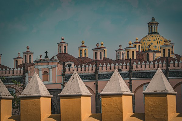 A building with towers — Puebla, Mexico