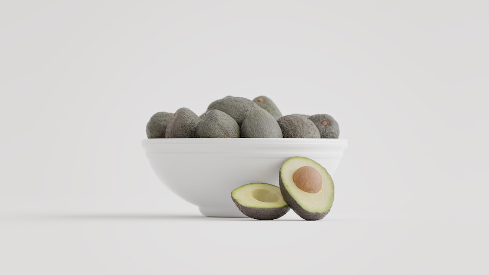 a bowl of rocks