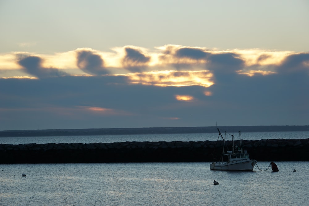 a boat in the water