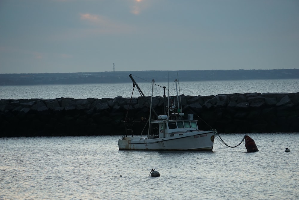 a boat in the water