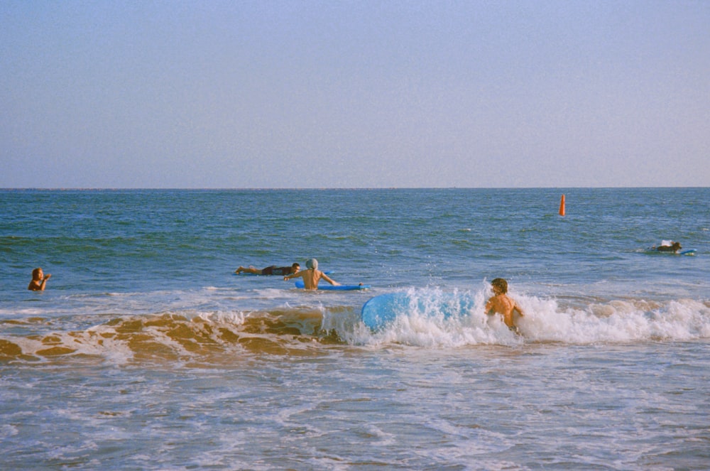 people surfing in the sea