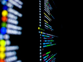 a close-up of several computer servers