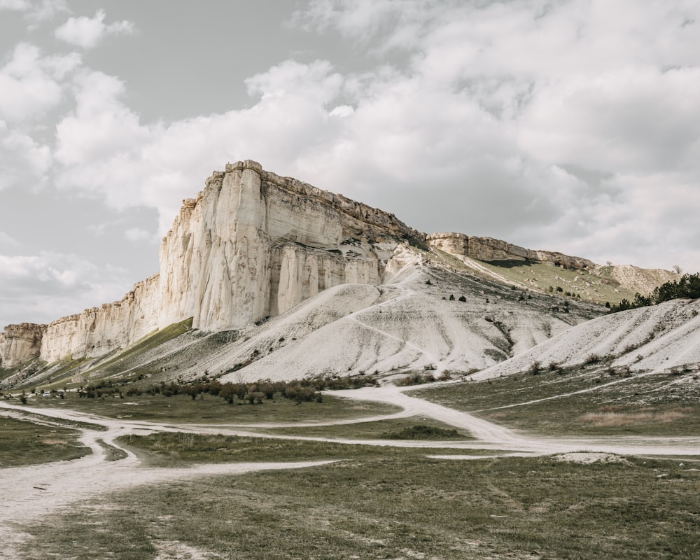 a large rocky mountain