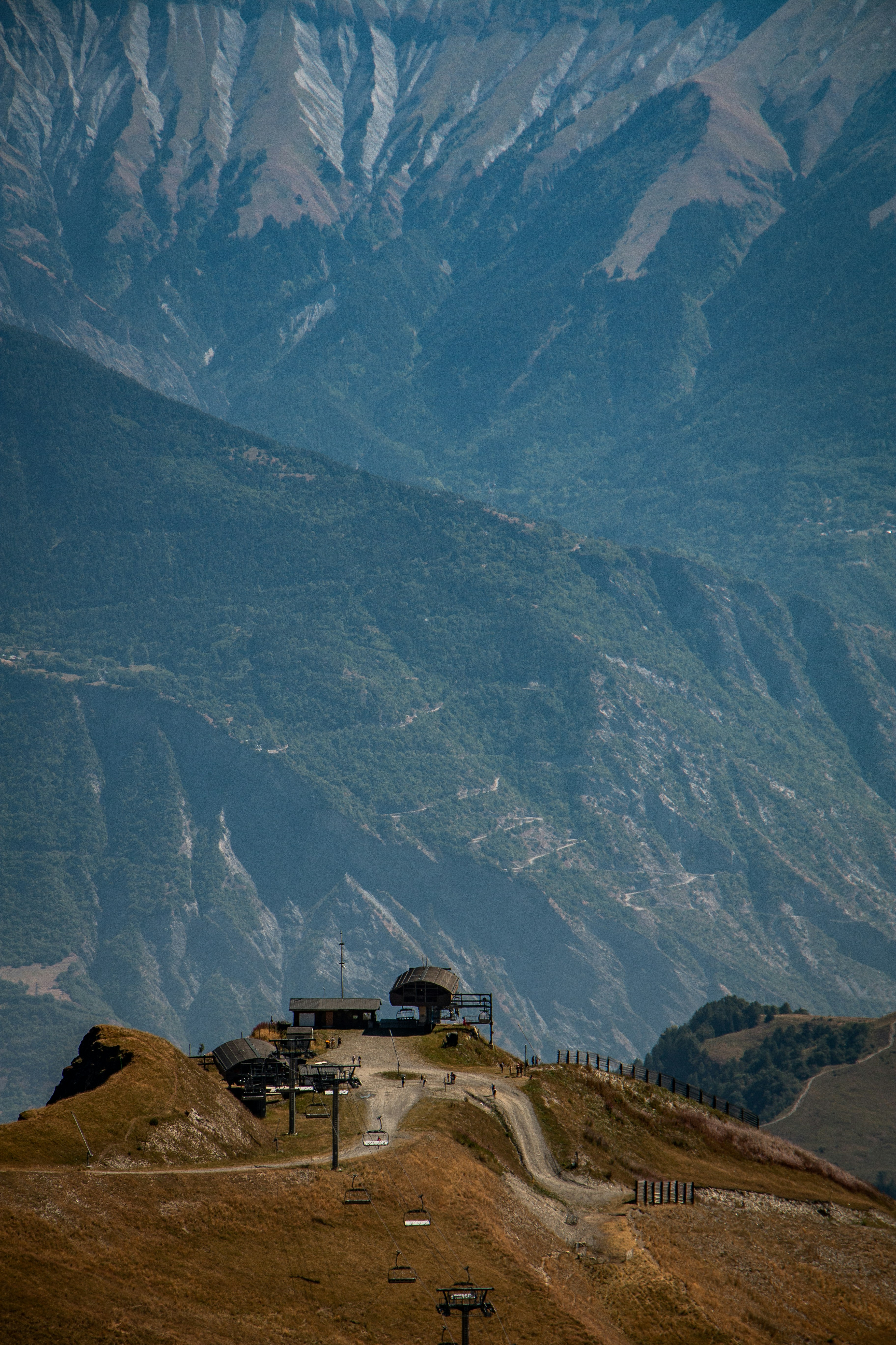 a building on a mountain
