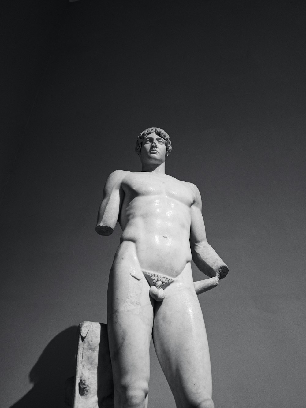 a statue of a man