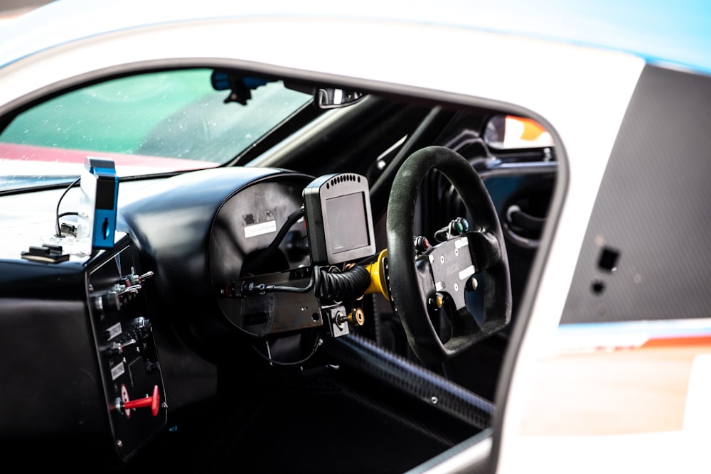 the interior of a car