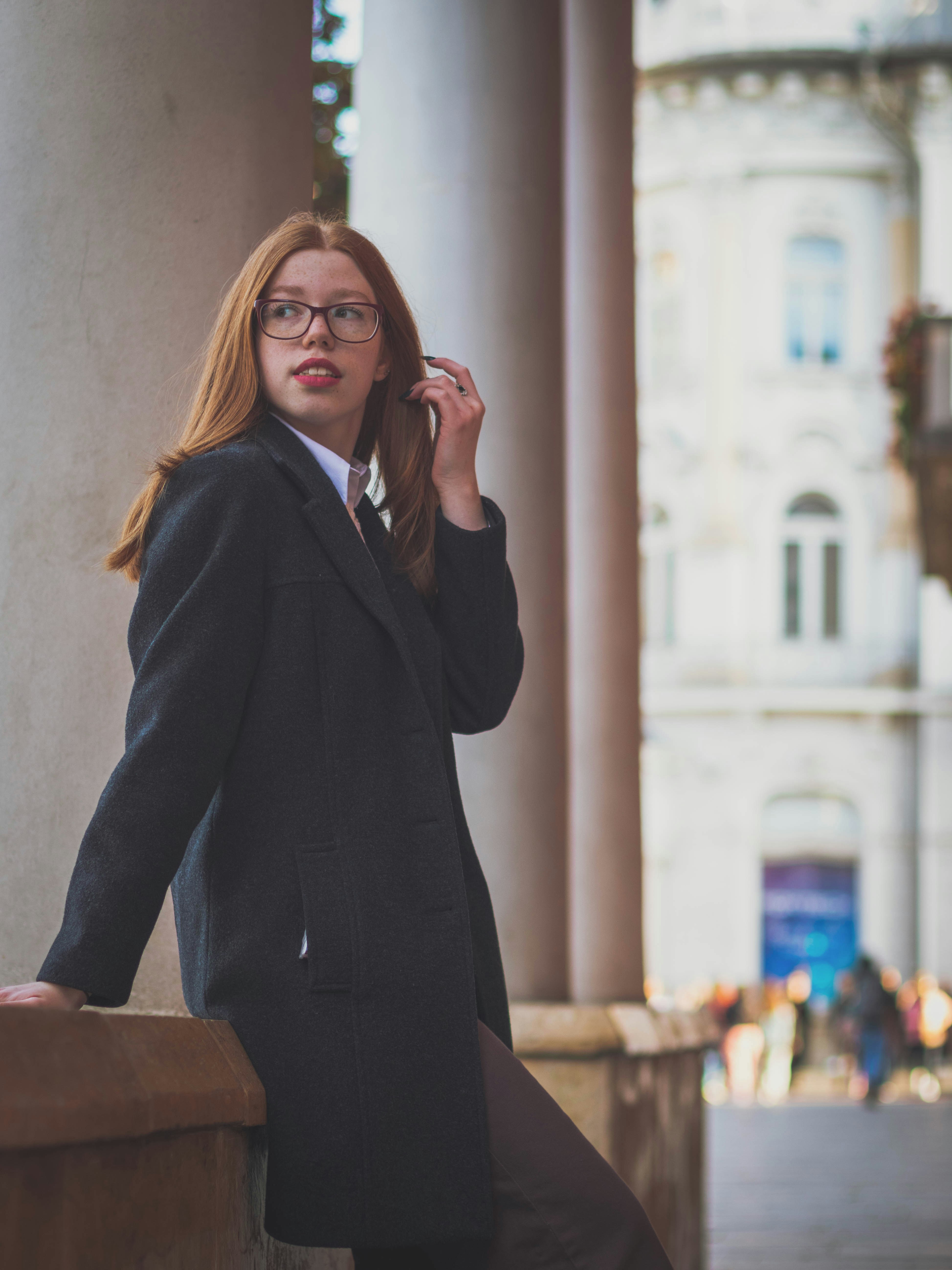 a woman in a suit