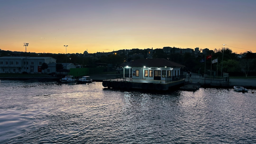 a boat in the water, Water Station in Istanbul