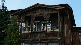 A beautiful wooden house showcasing natural wood treatment.