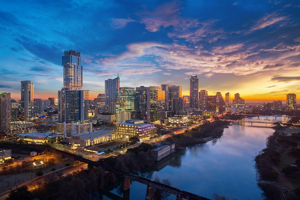 Austin, Texas skyline at sunrise