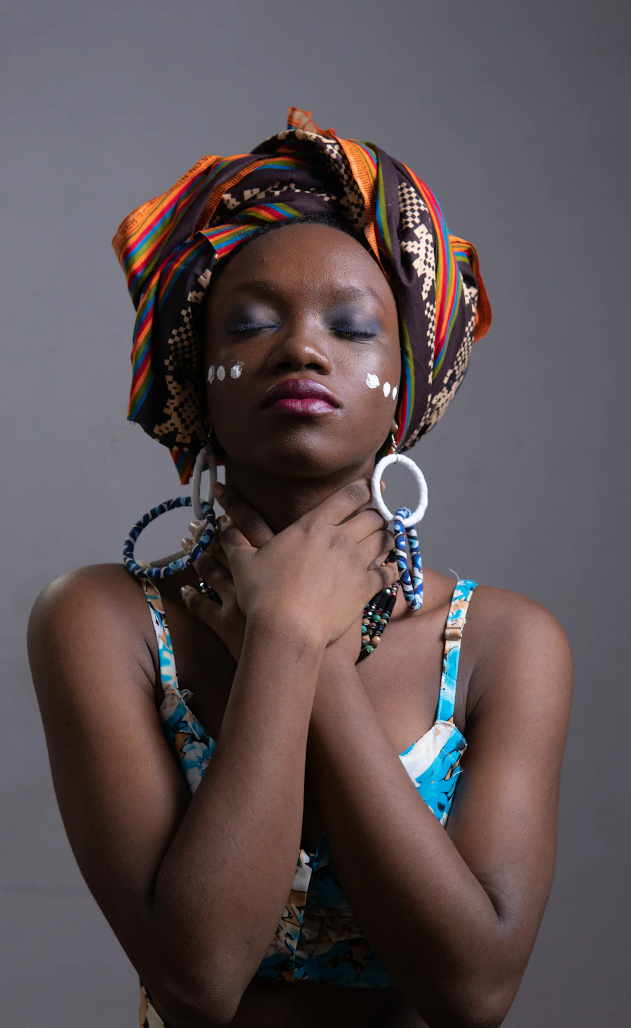 African fashion model