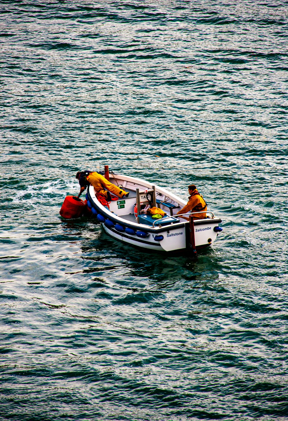 a boat with people on it