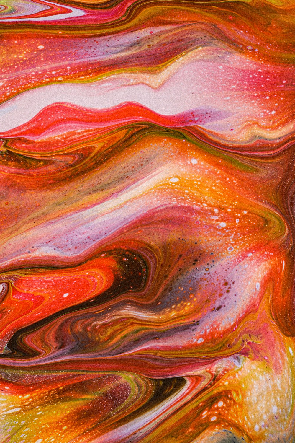 a close-up of a colorful wave