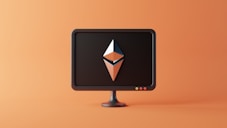 a computer monitor with a cartoon image on it