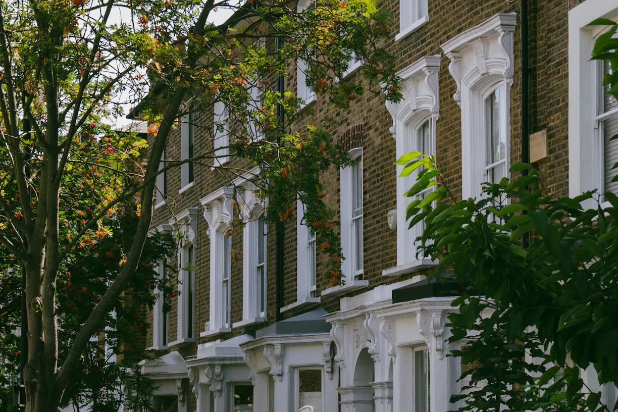 a building with many windows