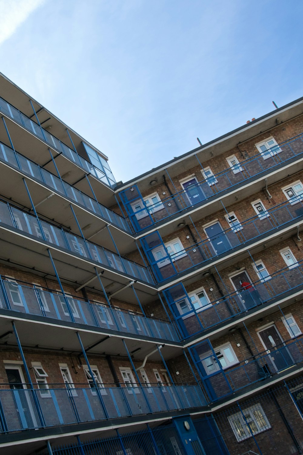 a building with many windows