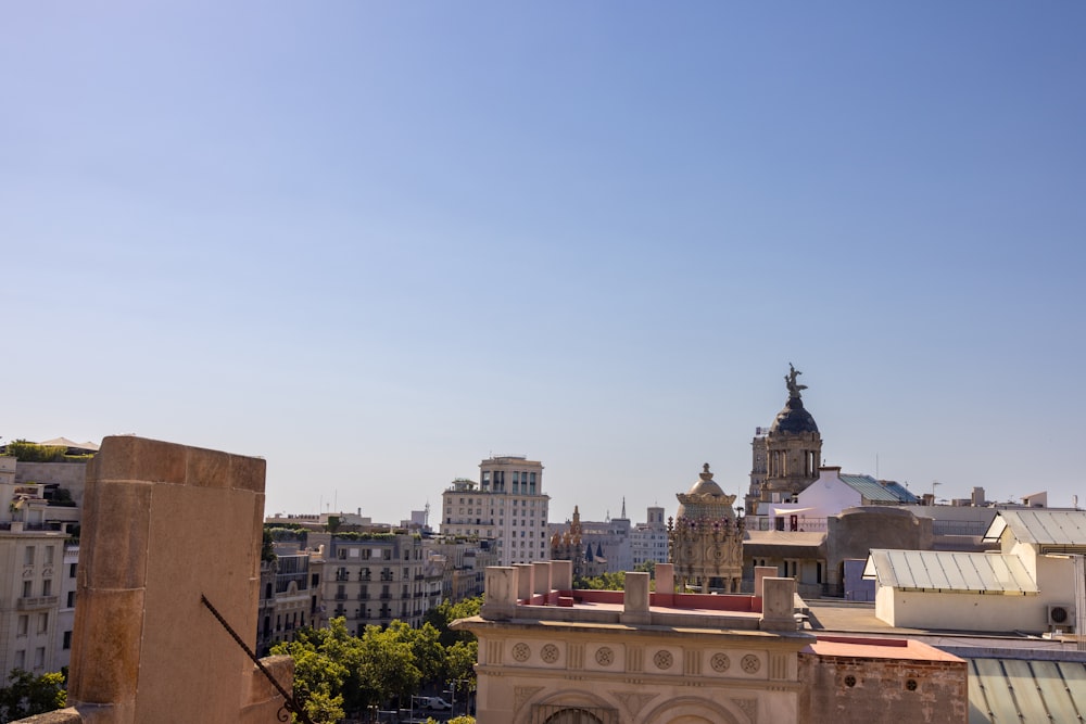 a city with many buildings