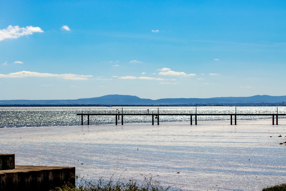 a bridge over water