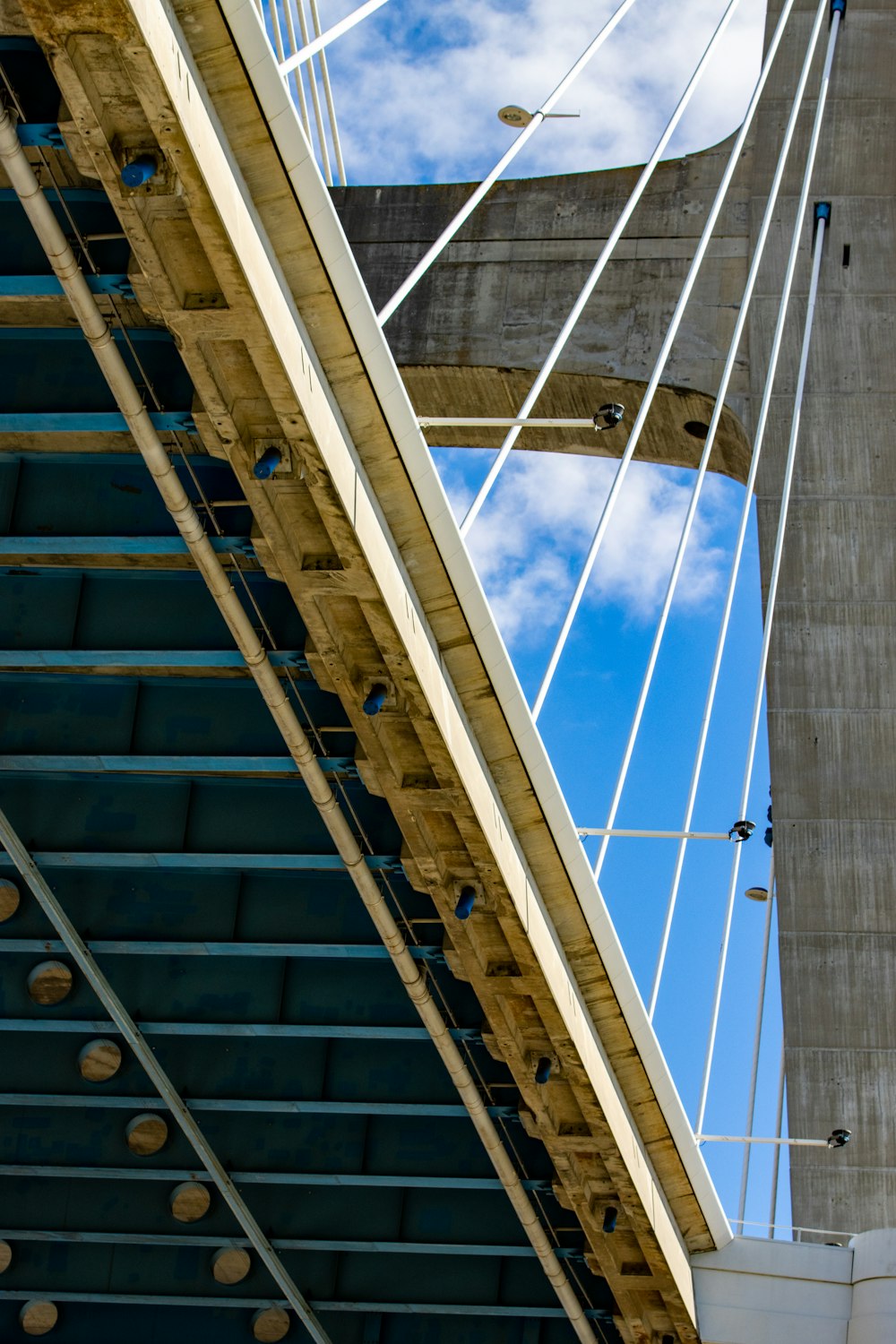 a large sailboat with a blue sky