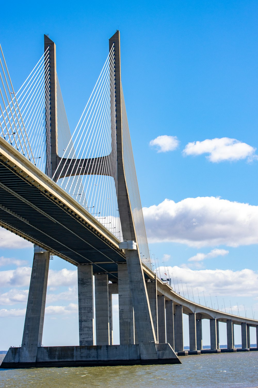 a large bridge over water