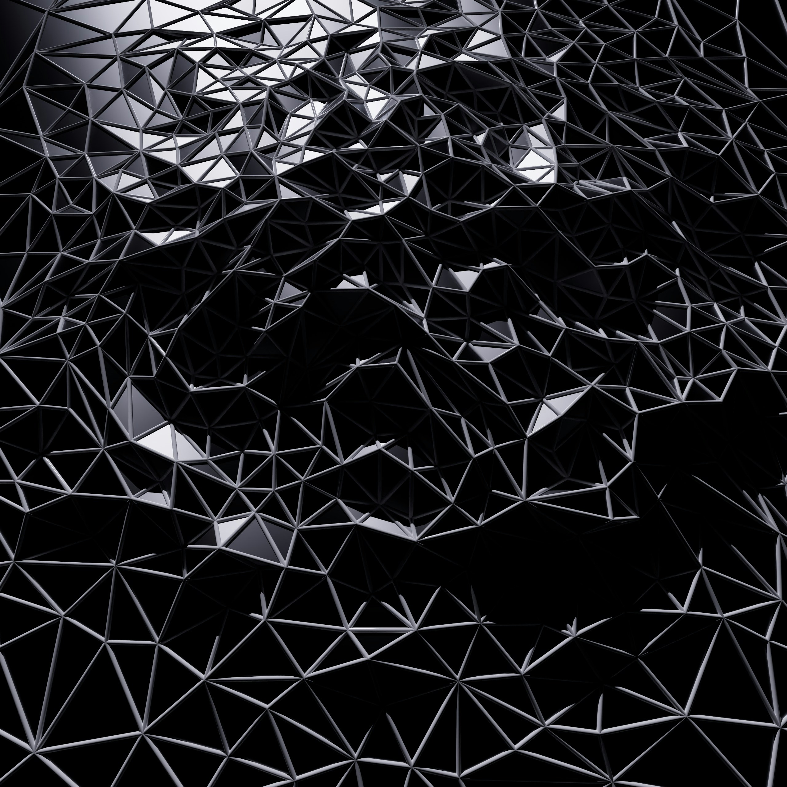 a black and white image of a black background