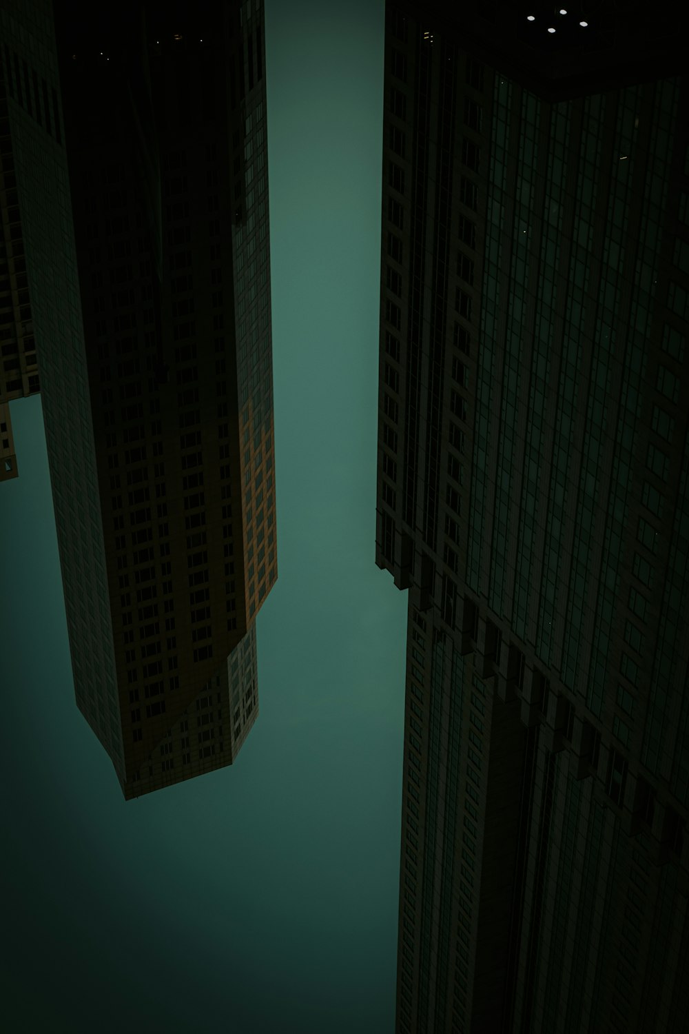a couple of tall buildings
