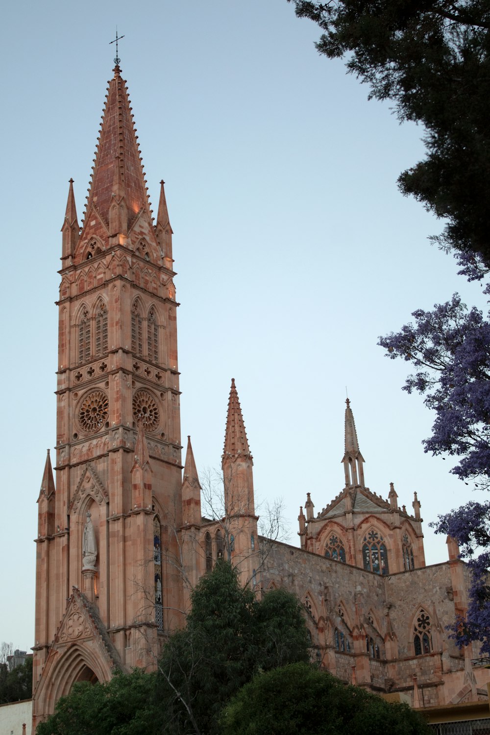 a large building with a tall tower