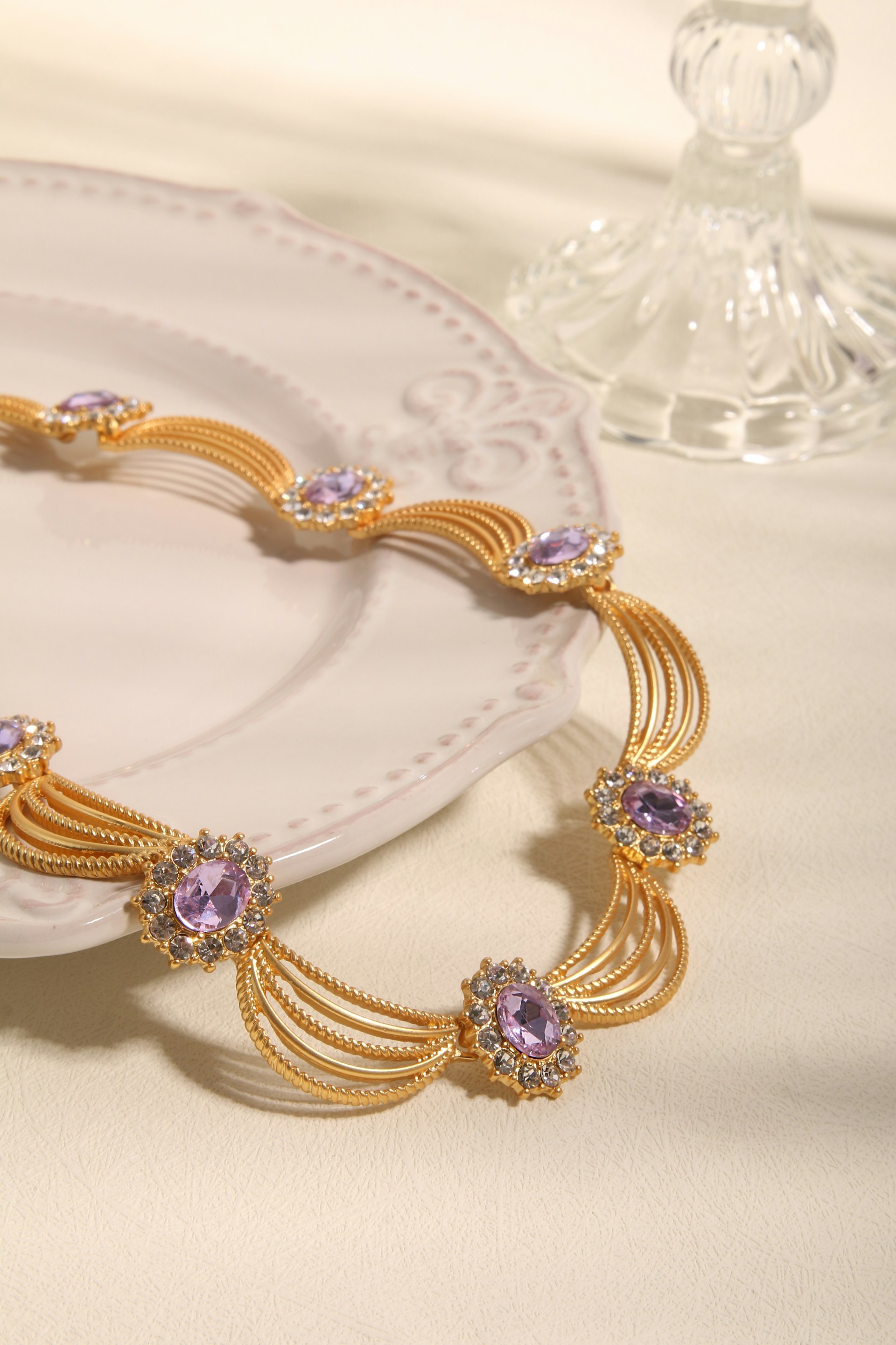 a gold and silver necklace
