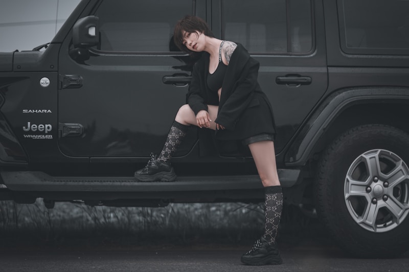 Confident rooftop pose