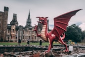 a statue of a dragon