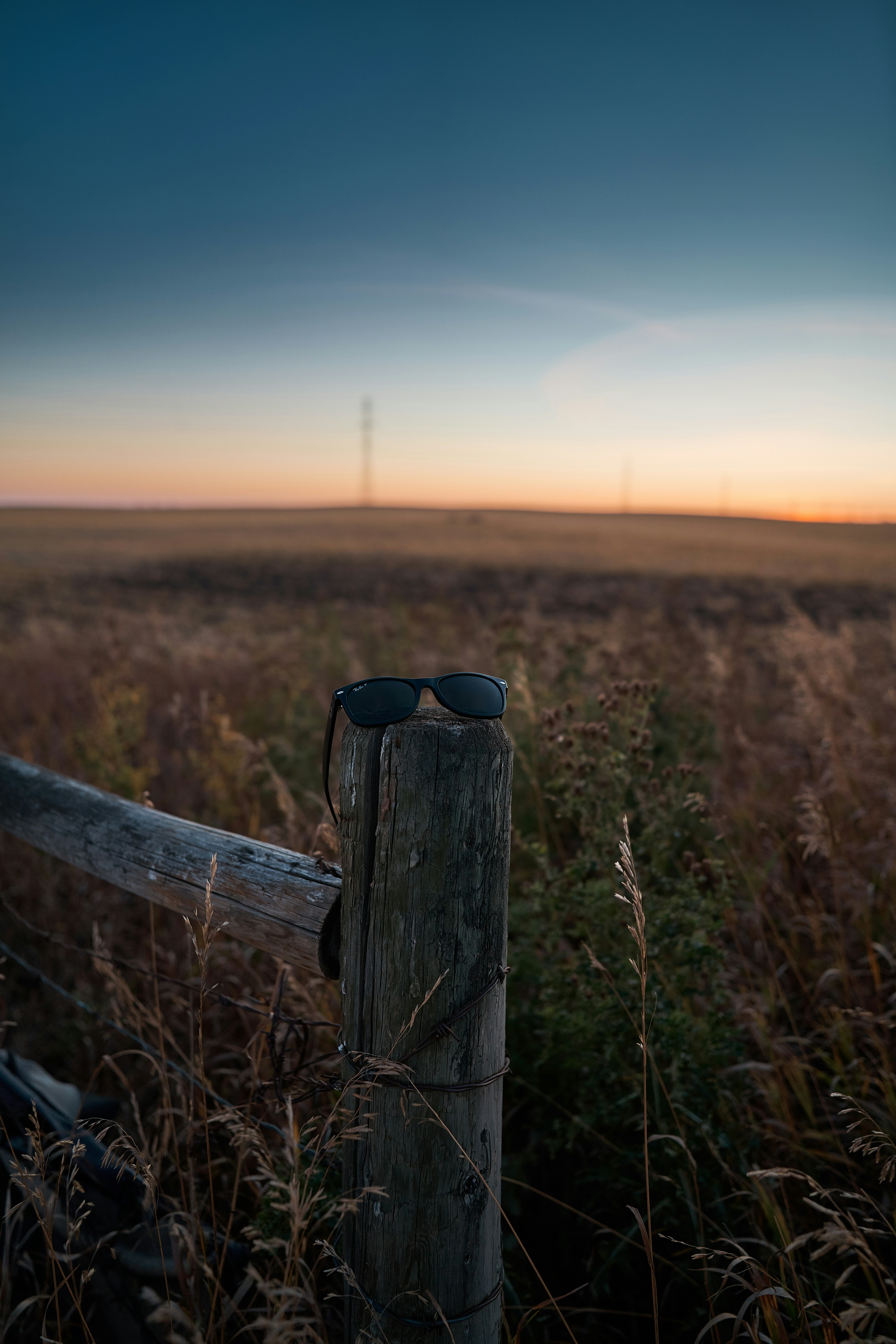 a fence in a field