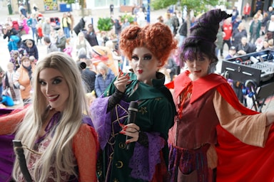 a group of people in clothing