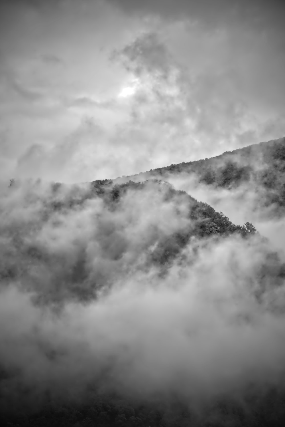 a large cloud in the sky