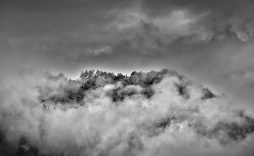 a large group of clouds