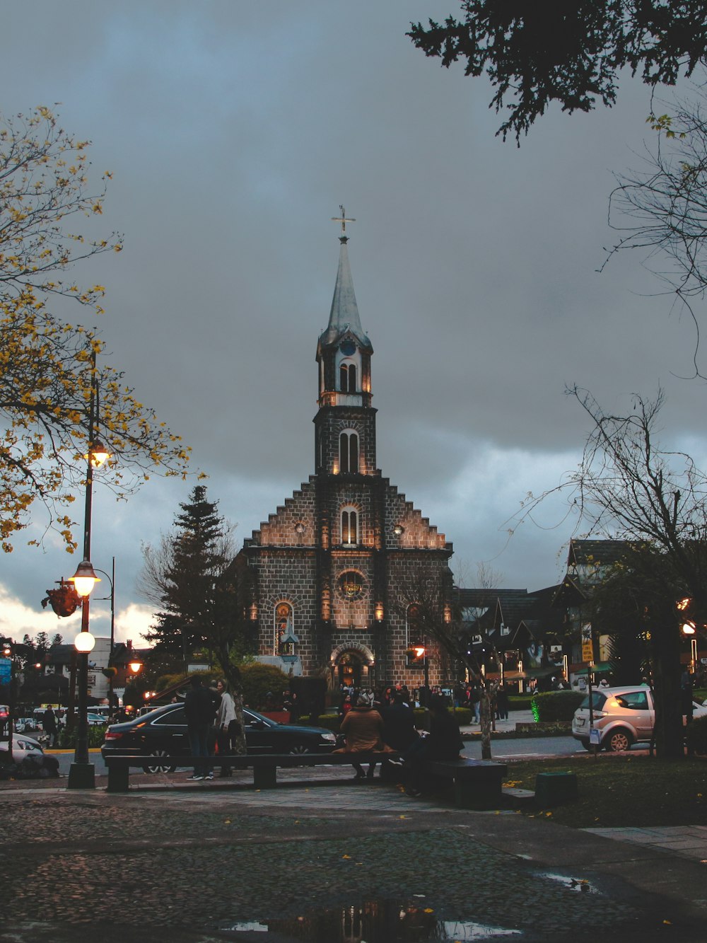 a church with a cross on top