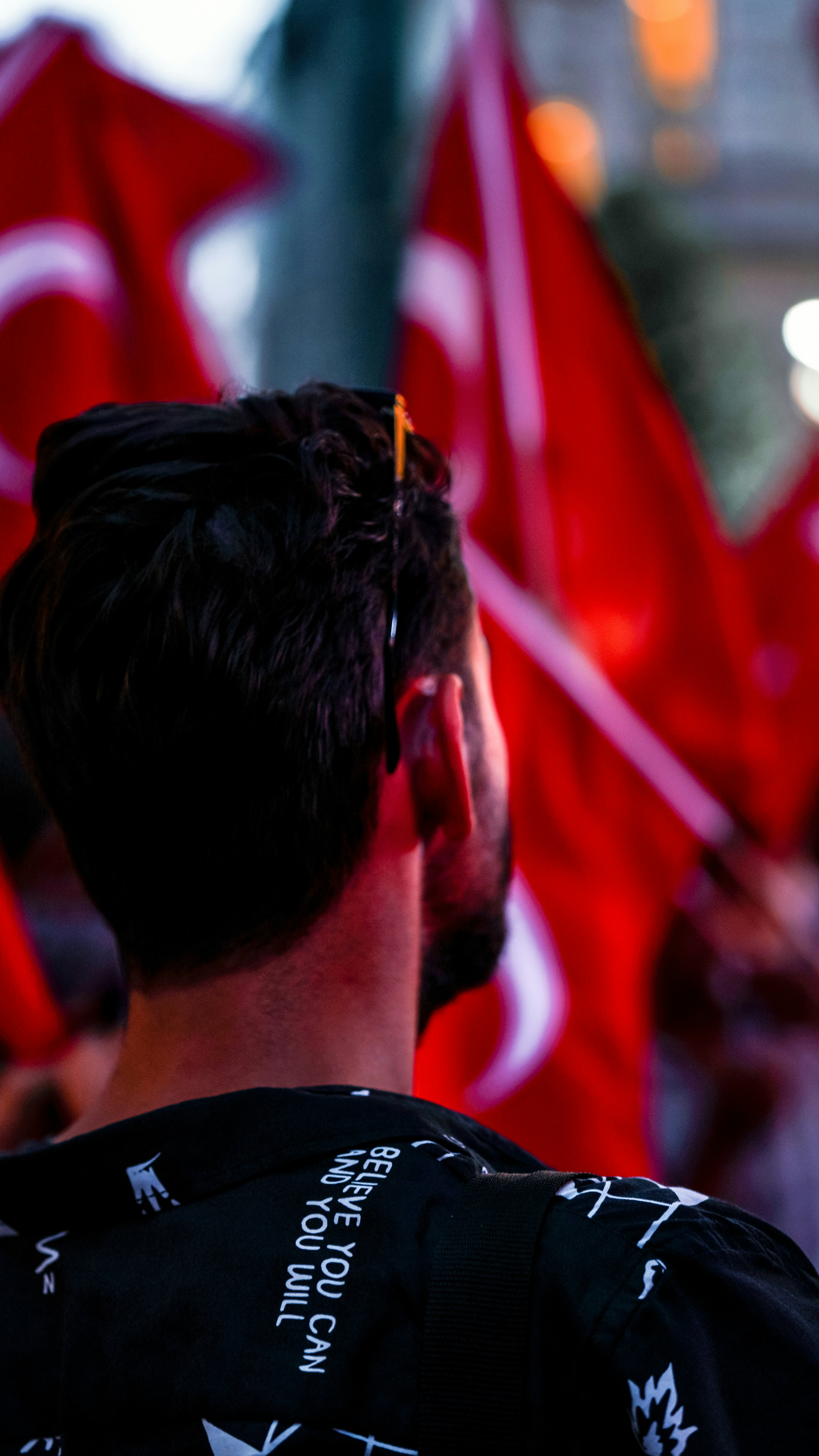 back of a person's head