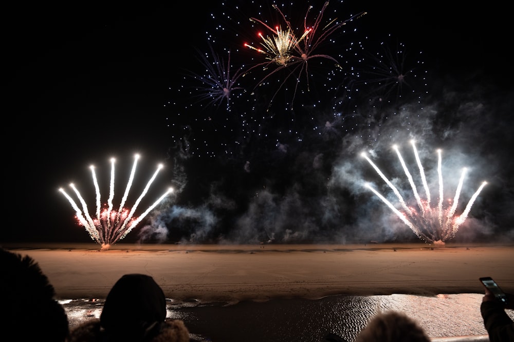 fogos de artifício no céu