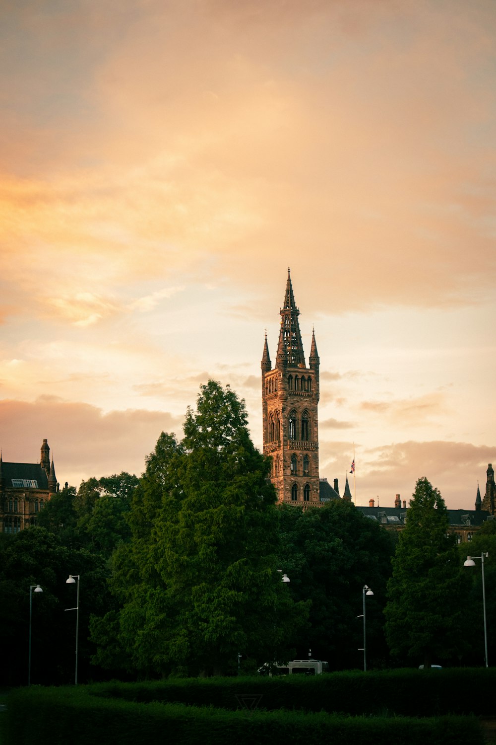 a tall building with a tower