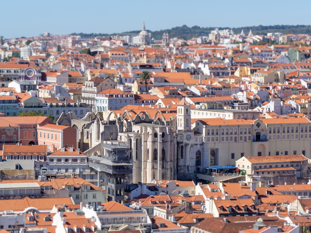 a large city with many buildings