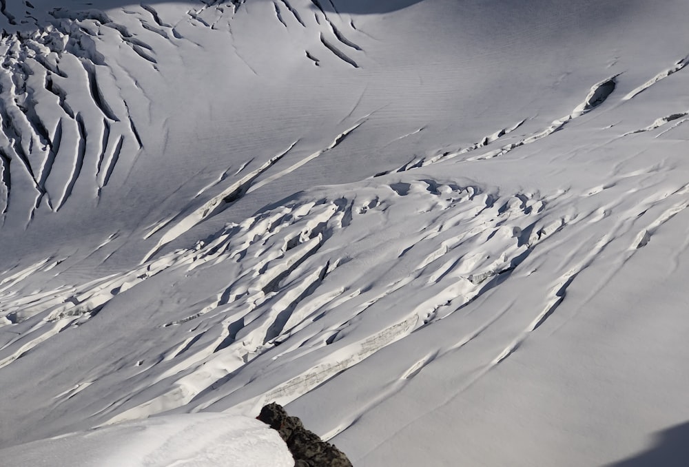 a snowy mountain side