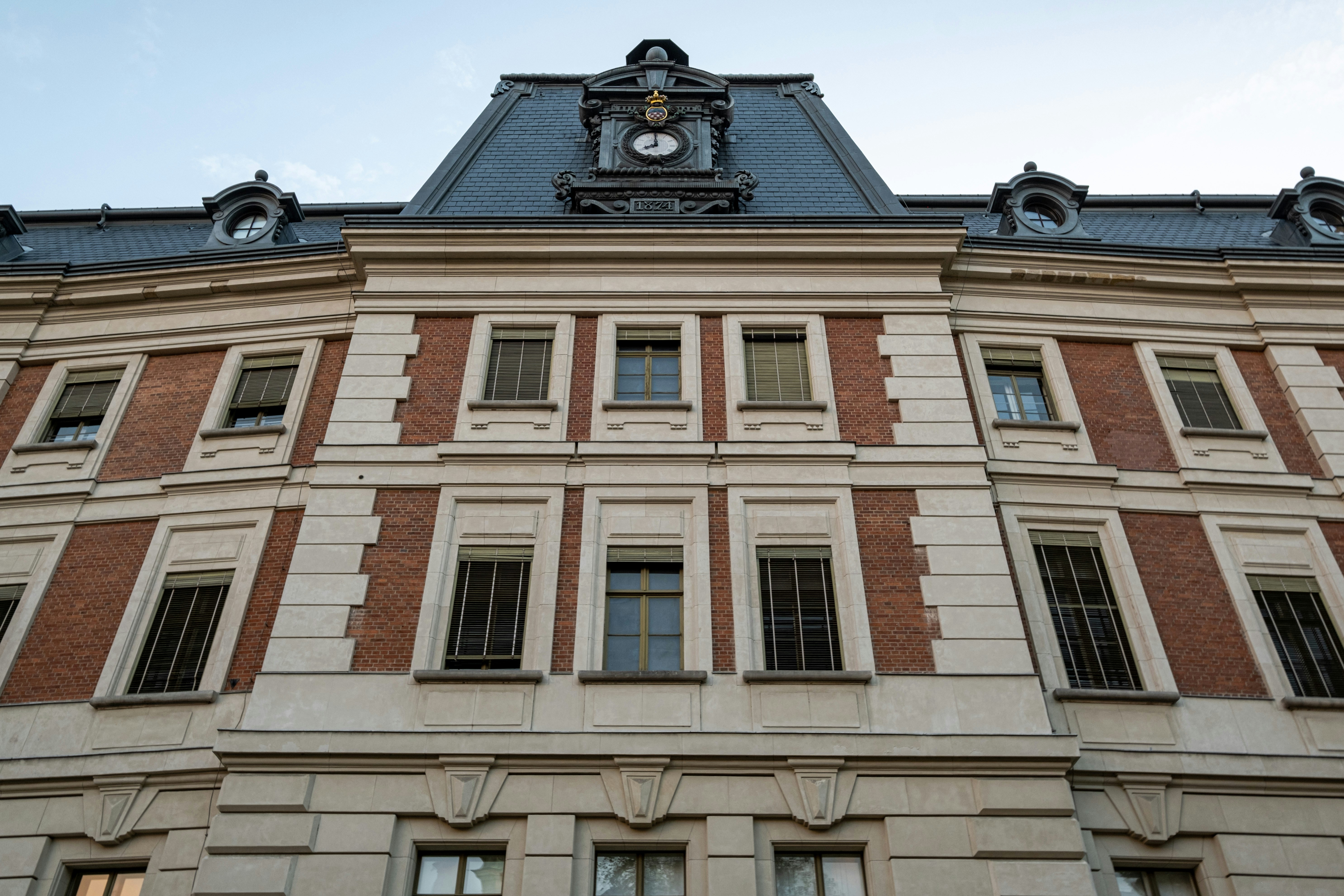 a clock on a building