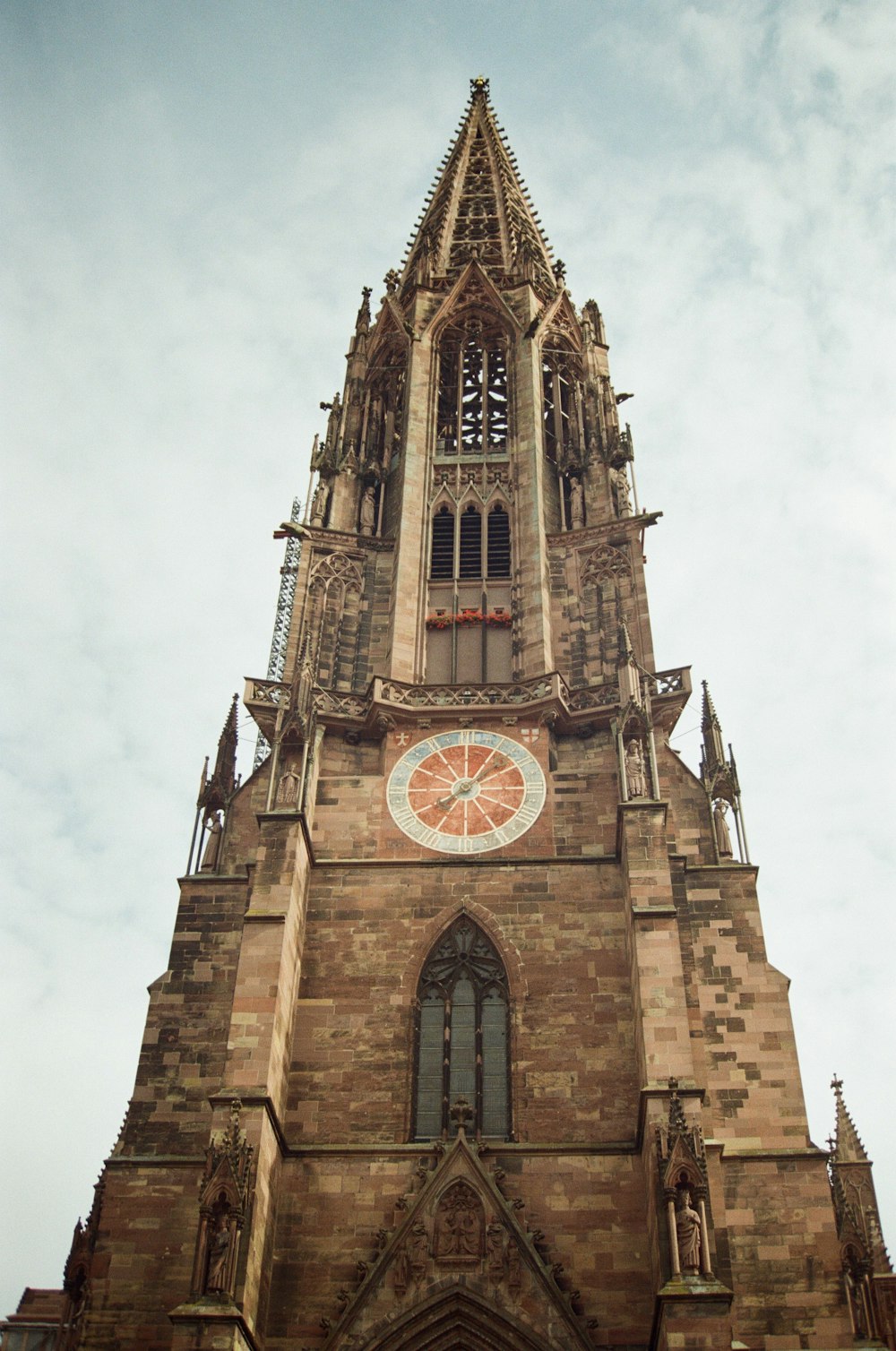 a clock on a tower