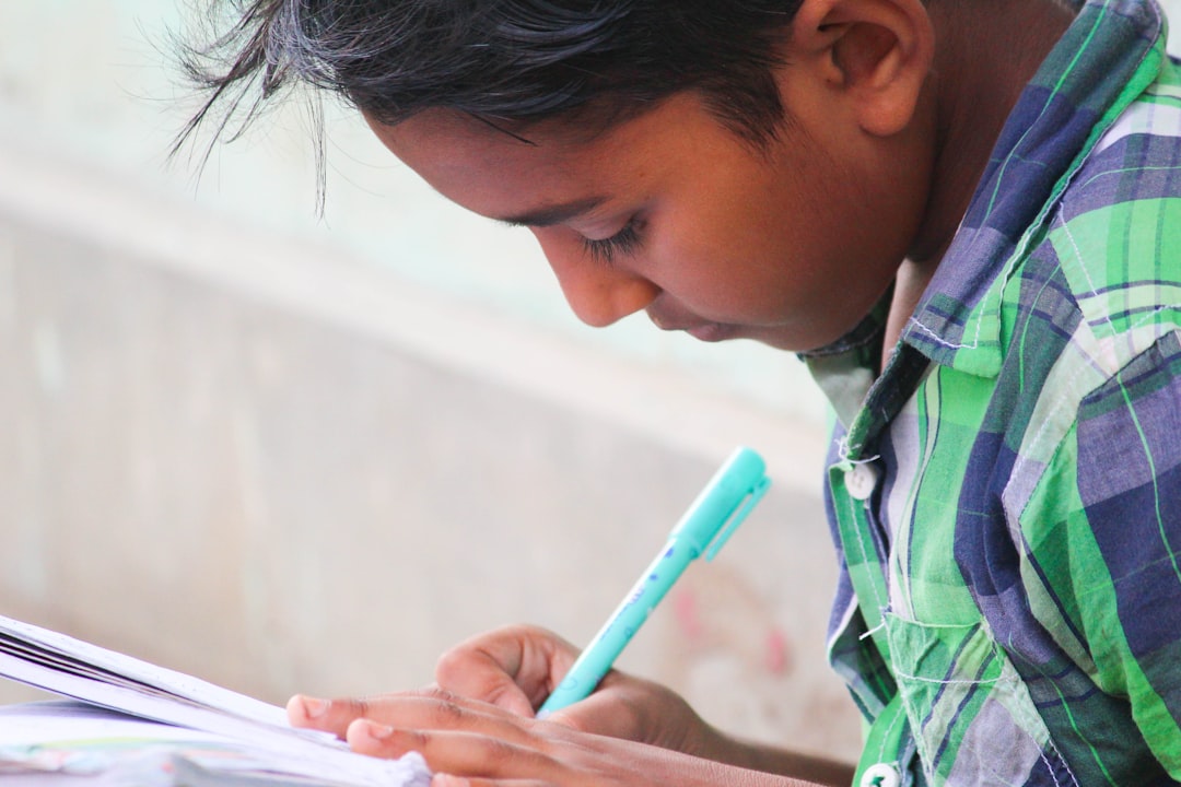 a young man using a tablet