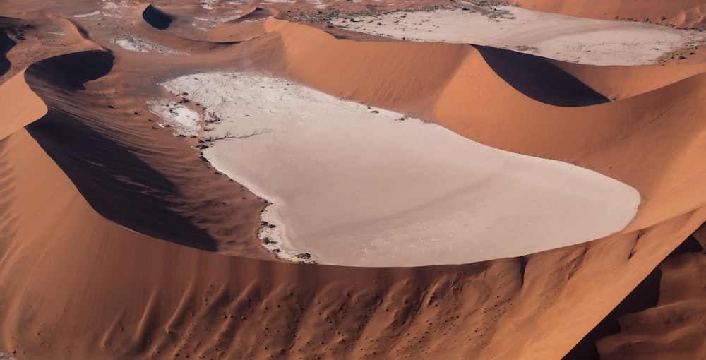 a desert with sand