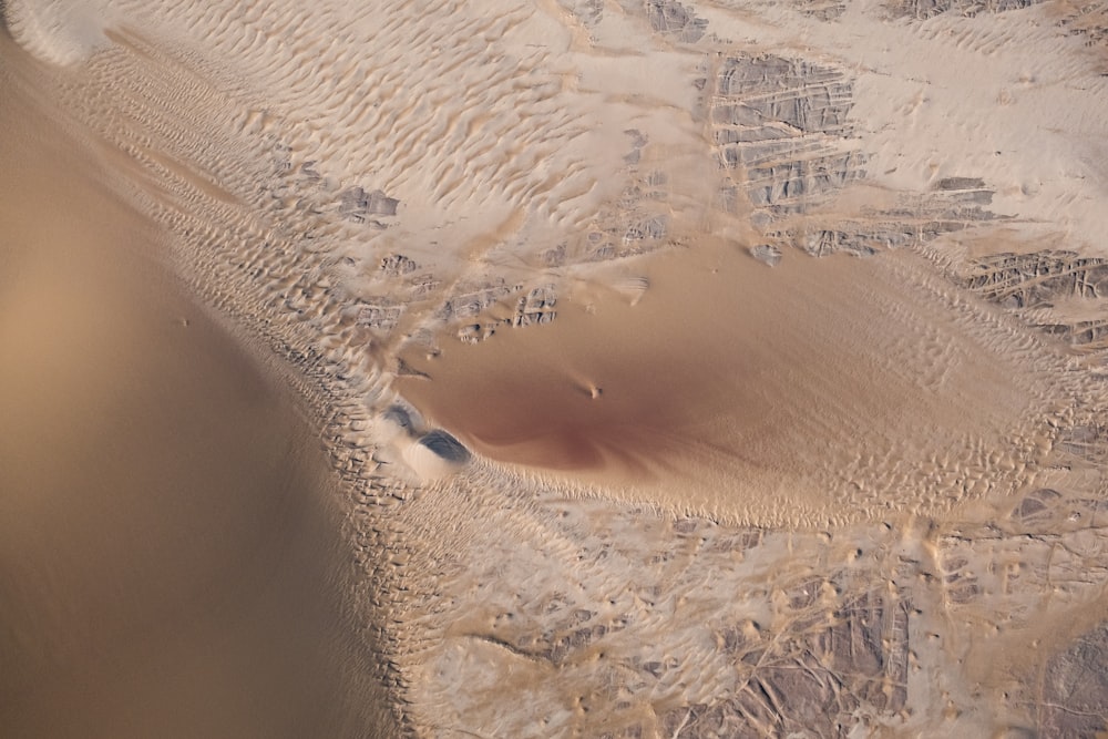 Un paysage désertique avec du sable