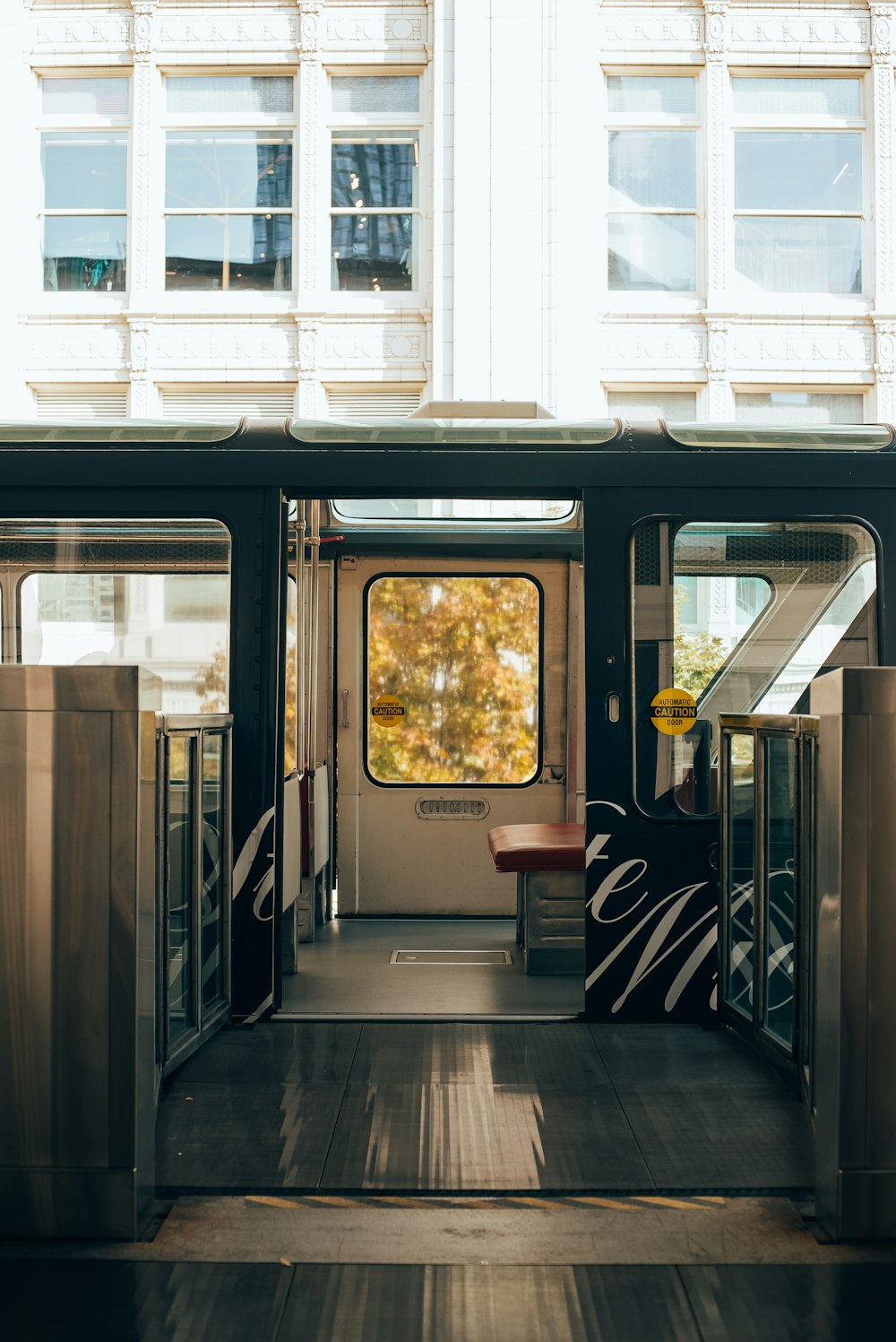 a door with a glass window