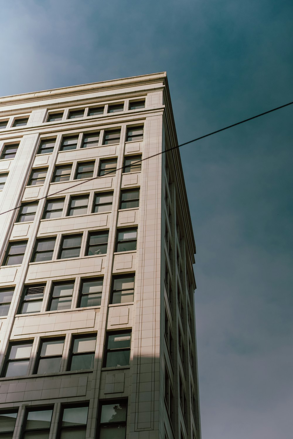 a tall building with many windows