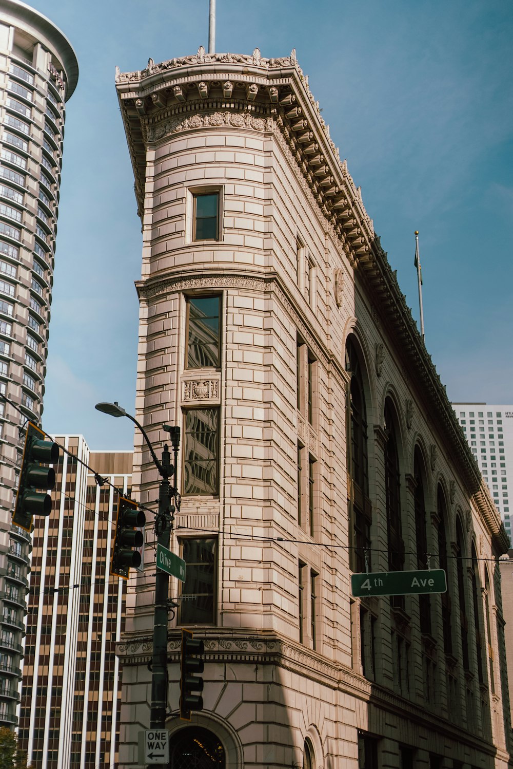 a tall building with a clock