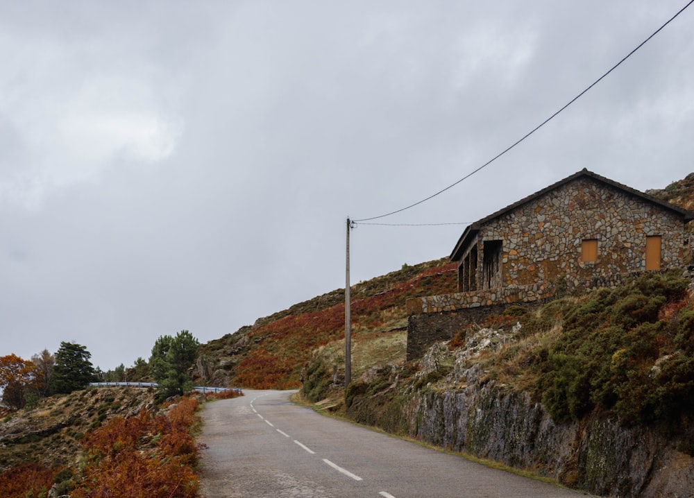 a road with a building along it