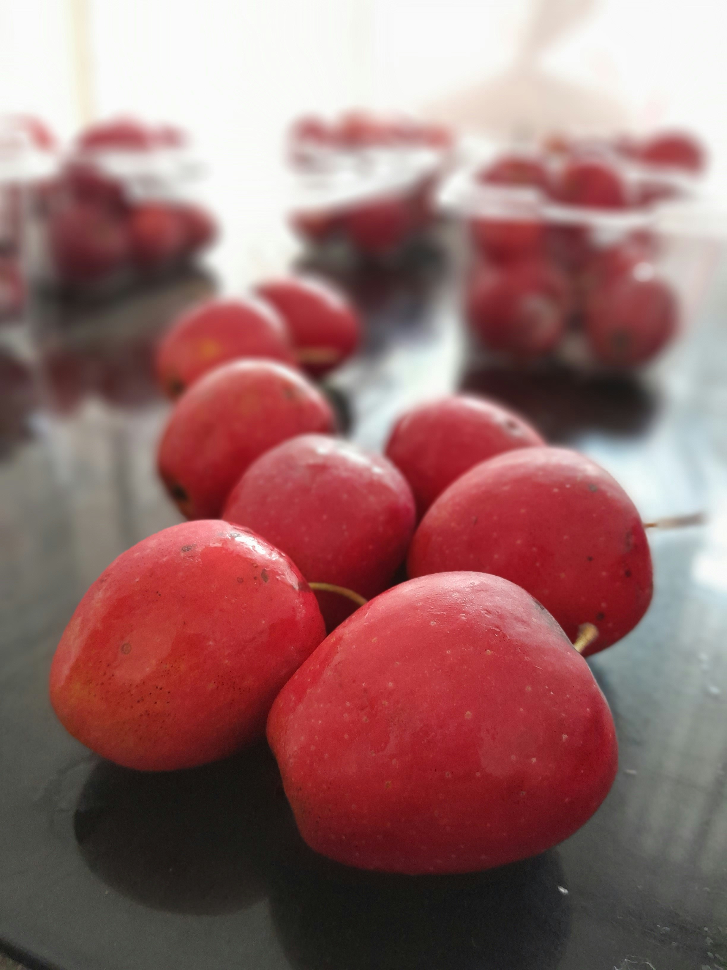a group of red tomatoes